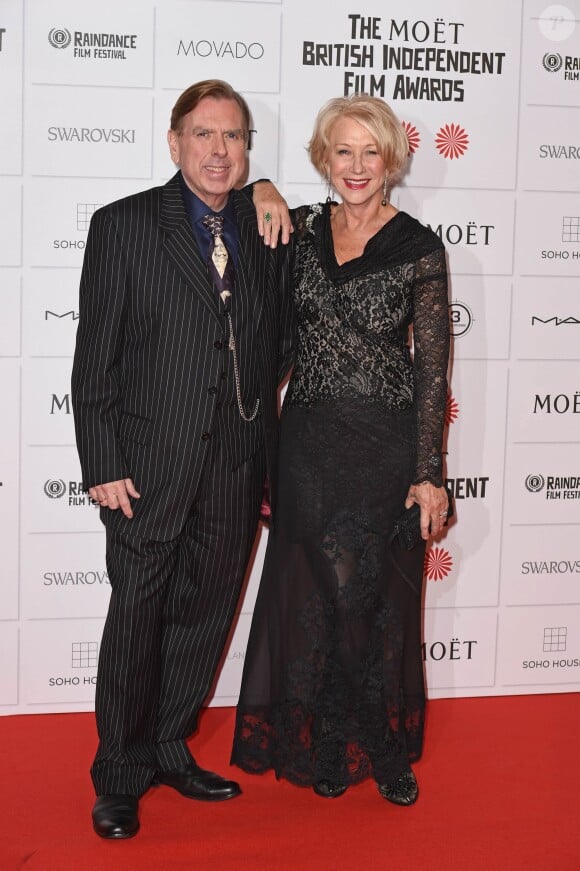 Helen Mirren et Timothy Spall - Cérémonie des British Independent Film Awards à Londres, le 7 décembre 2014.