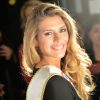 Camille Cerf (Miss France 2015) assiste à la soirée du 70e anniversaire et du coup d'envoi de la campagne des Pères Noël Verts du Secours Populaire au palais de l'Unesco. Paris, le 8 décembre 2014.