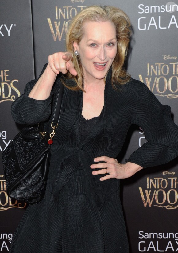 Meryl Streep (en Paule Ka) lors de la première d'Into The Woods au Ziegfeld Theatre, New York, le 8 décembre 2014.