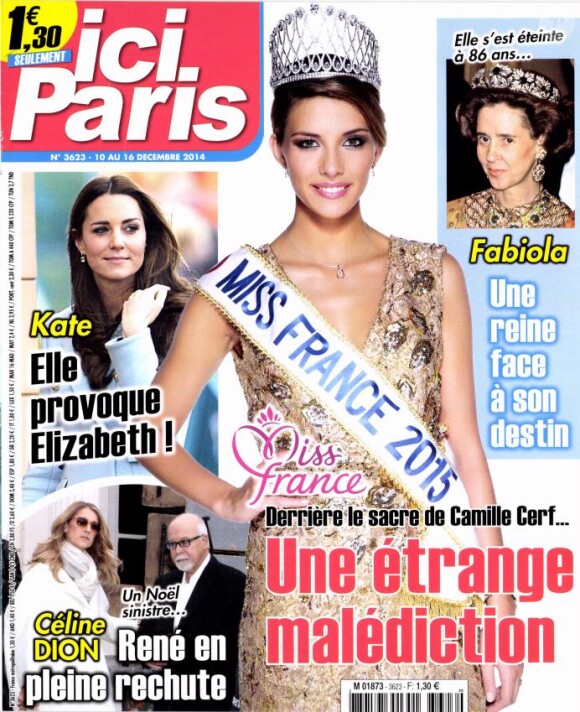 Retrouvez l'intégralité de l'interview d'Agathe Lecaron dans le magazine Ici Paris du 10 au 16 décembre 2014.
