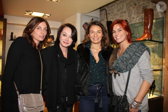 Exclusif - Laurence Katché, Virginie Rautureau, Muriel Franceschetti, Fauve Hautot - Soirée Samsung à la boutique "Free Lance" à Paris, le 10 décembre 2014.