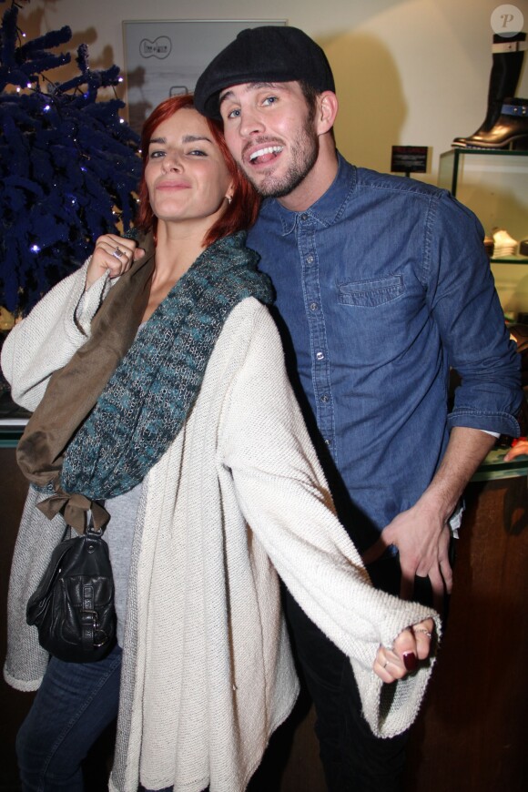 Exclusif - Alexis Vastine, Fauve Hautot - Soirée Samsung à la boutique "Free Lance" à Paris, le 10 décembre 2014.