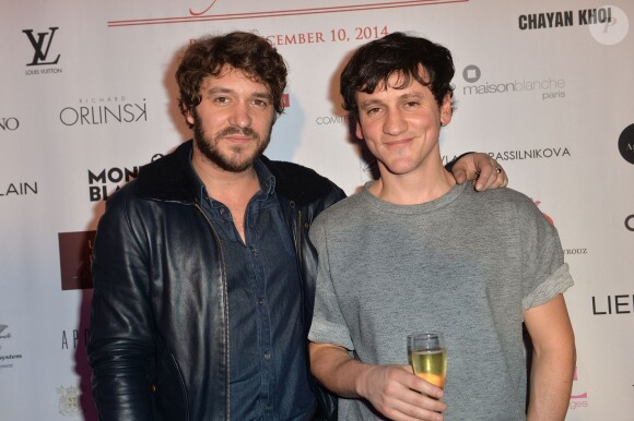 Jonathan et Maxime Verleysen du groupe Elephanz  lors du dîner de gala "Love Charity Christmas Dinner" organisé par l'association "Lyubov" au profit des enfants de Donetsk à la Maison Blanche à Paris, le 10 décembre 2014.