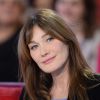 Carla Bruni - Carla Bruni-Sarkozy lors de l'enregistrement de l'émission "Vivement Dimanche" (France 2)  à Paris le 10 décembre 2014.