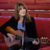 Carla Bruni - Enregistrement de l'émission "Vivement Dimanche" (France 2) à Paris le 10 décembre 2014.