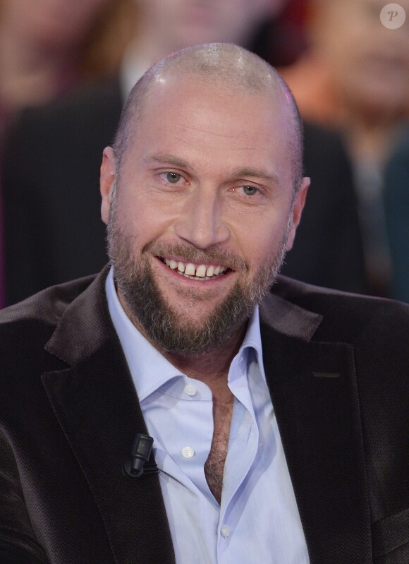 François Damiens - Enregistrement de l'émission "Vivement Dimanche" à Paris le 10 décembre 2014.