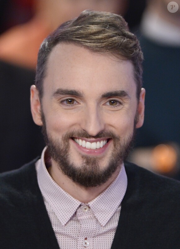 Christophe Willem - Enregistrement de l'émission "Vivement Dimanche" à Paris le 10 décembre 2014.
