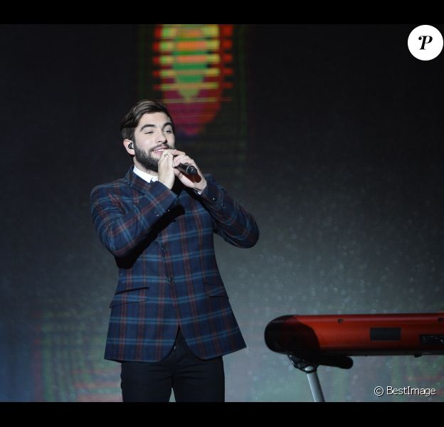Kendji Girac participe au Téléthon, le 6 décembre 2014.