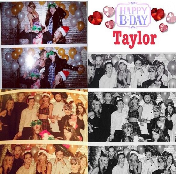 Taylor Swift entourée de Justin Timberlake, Kelly Osbourne... fête son anniversaire le 12 décembre 2014