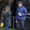 Exclusif - Reese Witherspoon et son mari Jim Toth sont allés se promener avec leur fils Tennessee dans les rues de Santa Monica. Le 12 décembre 2014.