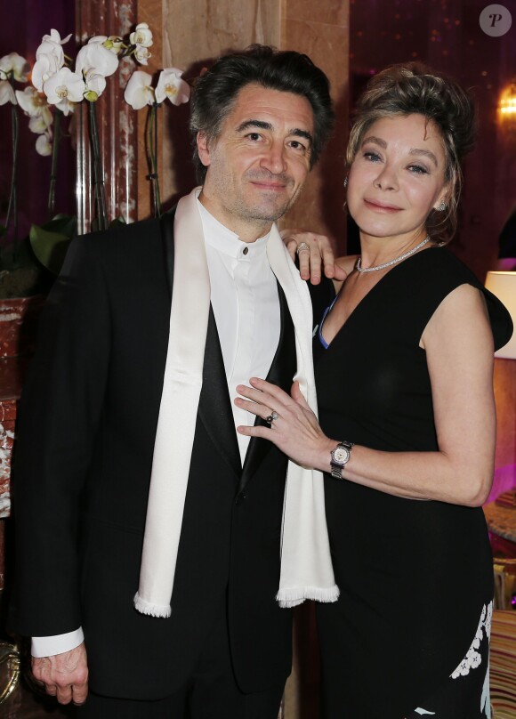 Grace de Capitani et son compagnon Jean-Pierre Jacquin - 38ème édition de la cérémonie des Best Awards au Salon Hoche à Paris le 15 décembre 2014. 