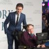 Eddie Redmayne, Stephen Hawking - Avant-première du film "Une merveilleuse histoire du temps" à Londres le 9 décembre 2014.