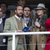 Ben Fogle et sa femme Marina au festival de Cheltenham le 15 mars 2013, en présence de leurs amis le prince William et Kate Middleton