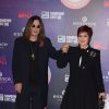 Ozzy Osbourne et Sharon Osbourne arrivent aux MTV Europe Music Awards 2014 à "The Hydro" le 9 Novembre 2014 à Glasgow 