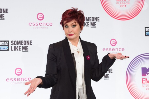 Sharon Osbourne pose au Photocall des MTV Europe Music Awards 2014 à "The Hydro" le 9 Novembre 2014 à Glasgow 