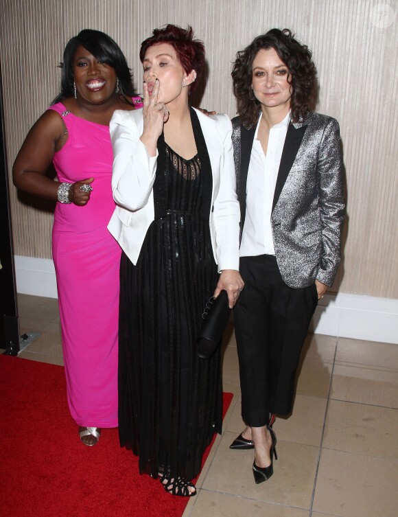 Sarah Gilbert, Sharon Osbourne, Sheryl Ubderwood lors de la 41ème cérémonie des Emmy Awards à Beverly Hills, le 22 juin 2014.  