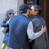 Miranda Kerr et Orlando Bloom se sont promenés avec leur fils Flynn dans les rues de New York, le 28 octobre 2013