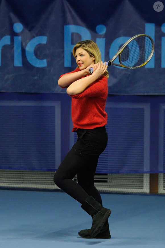 Eléonore Boccara lors de la journée Sourire Gagnant organisée par l'association Enfant Star et Match au Levallois Sporting Club le 18 décembre 2014