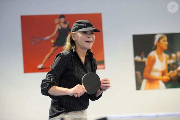 Grace de Capitani lors de la journée Sourire Gagnant organisée par l'association Enfant Star et Match au Levallois Sporting Club le 18 décembre 2014