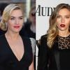 Photomontage de Kate Winslet (à Londres le 27 mars 2012) et Scarlett Johansson (à New York le 9 juin 2013)