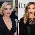 Photomontage de Kate Winslet (à Londres le 27 mars 2012) et Scarlett Johansson (à New York le 9 juin 2013)