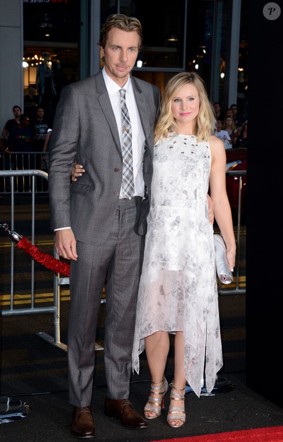 Dax Shepard et Kristen Bell arrive à Los Angeles, le 15 septembre 2014.