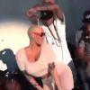 Amber Rose et Chris Brown en pleine danse très rapprochée au Supperclub. Hollywood, Los Angeles, le 19 décembre 2014.