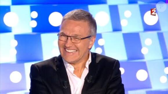 Laurent Ruquier, sur le plateau d'On n'est pas couché, le samedi 20 décembre 2014 sur FRance 2.