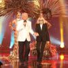 Exclusif - Patrick Sébastien et Mireille Darc - Enregistrement de l'émission "Le plus Grand Cabaret sur son 31". 2014.