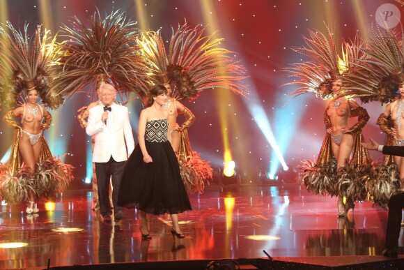 Exclusif - Virginie Hocq et Patrick Sébastien - Enregistrement de l'émission "Le plus Grand Cabaret sur son 31". 2014.