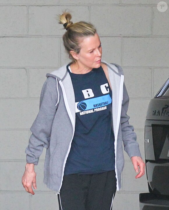 Kim Basinger se rend à la salle de gym à Beverly Hills, le 21 janvier 2014. 