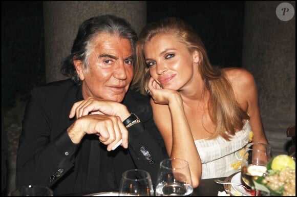 Roberto Cavalli et Esther Canadas en 2009