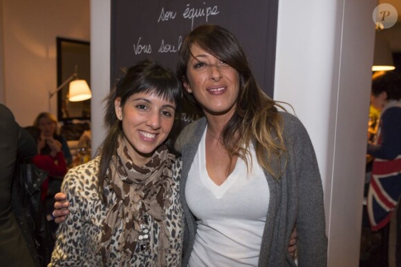 Naoëlle d'Hainaut and Latifa Ichou au restaurant de Yoni Saada, Miniatures, à Paris, le 5 avril 2013.