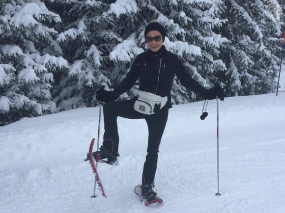 Catherine Zeta-Jones en vacances au ski dans les Alpes. (photo postée le 28 décembre 2014)