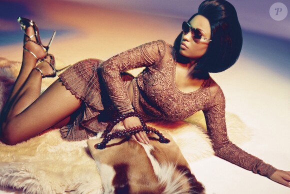 Nicki Minaj, nouvelle égérie de Roberto Cavalli pour la campagne Printemps-Eté 2015. 