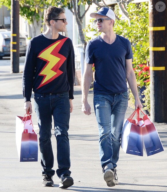 Neil Patrick Harris et David Burtka à West Hollywood, Los Angeles, le 27 décembre 2014