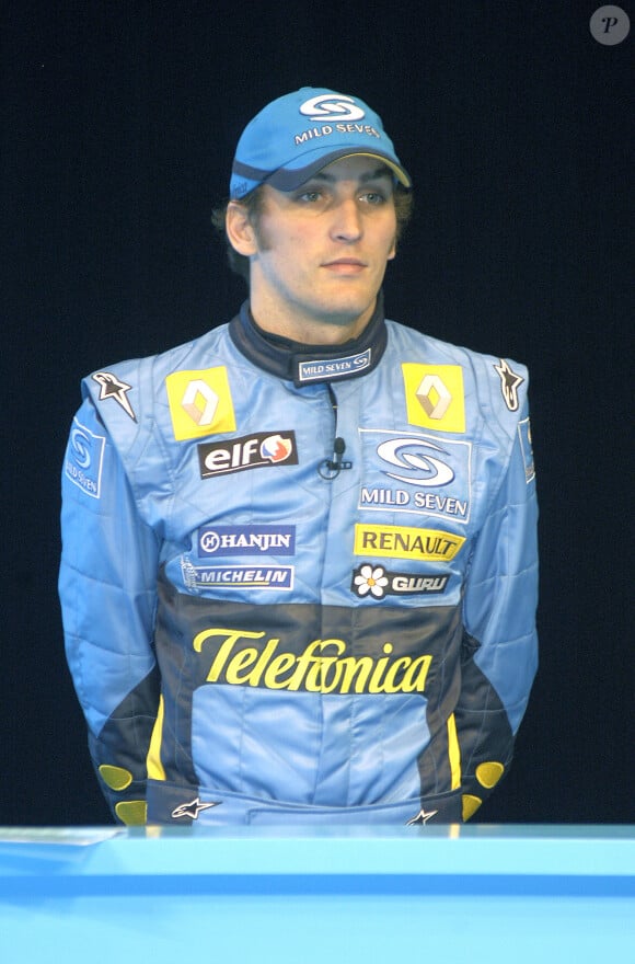 Renault Formula One test driver Franck Montagny, alors pilote d'essai au Forum Grimaldi de Monaco, le 1er février 2005