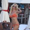 Victoria Silvstedt à Saint-Barthélémy, le 1er janvier 2015
