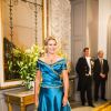 Helle Thorning-Schmidt, Premier ministre du Danemark, a une fois de plus fait sensation le 1er janvier 2015 à l'occasion de la réception du Nouvel An à Amalienborg, Copenhague.