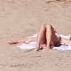 Exclusif - Lea Michele profite de la plage le jour de Noël lors de leurs vacances au Mexique, le 25 décembre 2014.