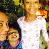 Mel B avec ses filles Madison et Angel - photo publiée sur son compte Twitter le 1er janvier 2015