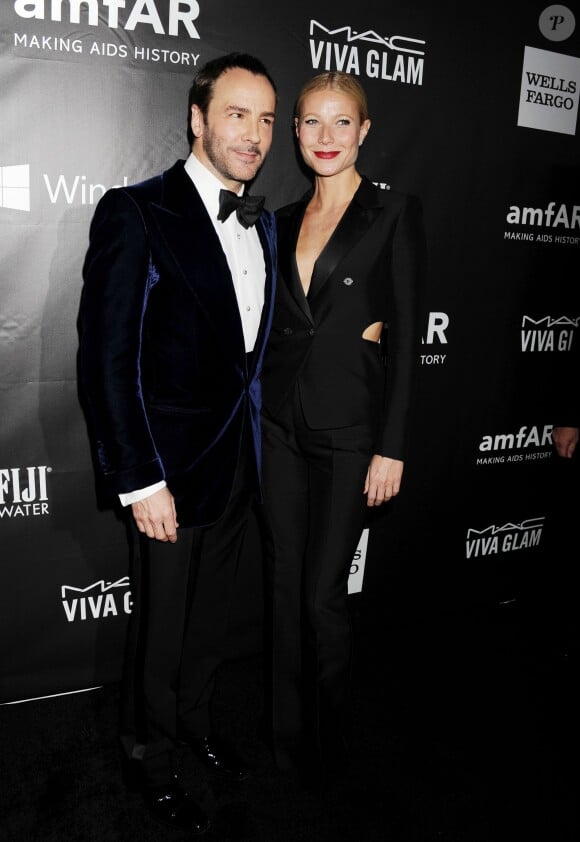Tom Ford et Gwyneth Paltrow à la Soirée amFAR Inspirational gala à Los Angeles, le 29 octobre 2014 