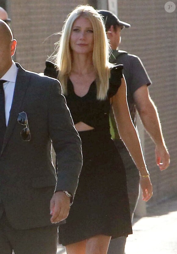 Gwyneth Paltrow arrive à l'émission "Jimmy Kimmel Live!'" à Hollywood, le 3 septembre 2014  