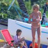 Gwyneth Paltrow passe ses vacances de Noel en famille a Hawaii le 1er janvier 2014  