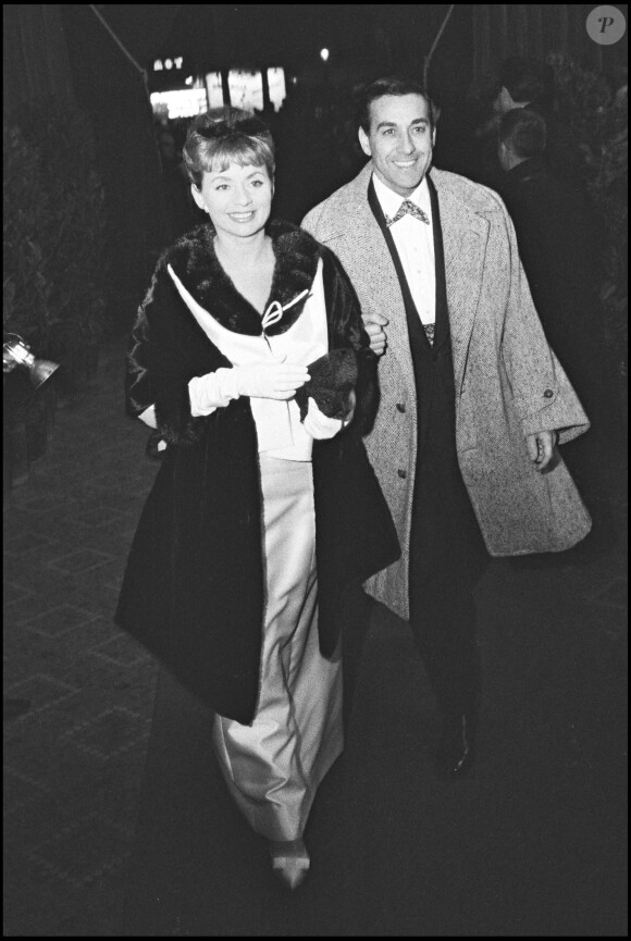 Annie Cordy et son mari, François-Henri Bruneau dit Bruno, à Paris le 27 janiver 1962.