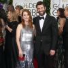 Julianne Moore et son mari Bart Freundlich - La 72e cérémonie annuelle des Golden Globe Awards à Beverly Hills, le 11 janvier 2015