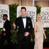 Chris Pratt et sa femme Anna Faris - La 72e cérémonie annuelle des Golden Globe Awards à Beverly Hills, le 11 janvier 2015