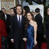 Edward Norton et sa femme Shauna - La 72e cérémonie annuelle des Golden Globe Awards à Beverly Hills, le 11 janvier 2015