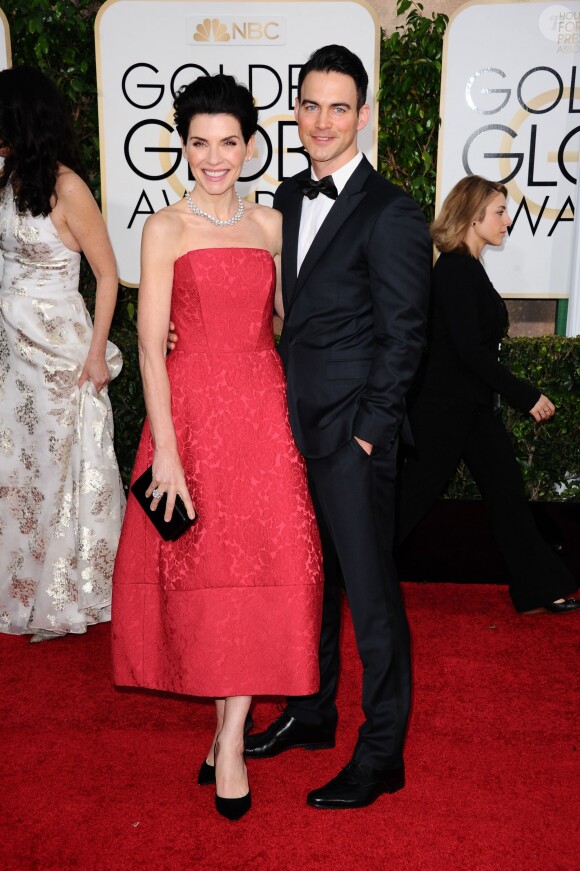 Julianna Margulies et son mari Keith Lieberthal - La 72e cérémonie annuelle des Golden Globe Awards à Beverly Hills, le 11 janvier 2015