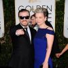 Ricky Gervais et sa compagne Jane Fallon - La 72e cérémonie annuelle des Golden Globe Awards à Beverly Hills, le 11 janvier 2015